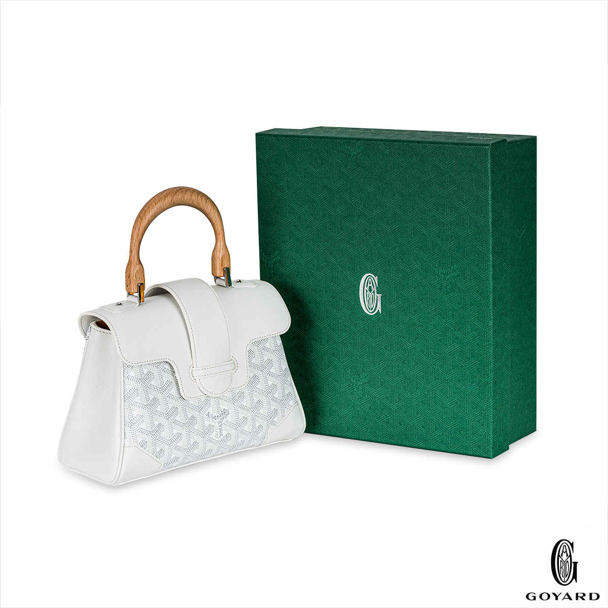 GOYARD Goyardine Mini Saigon White 710722